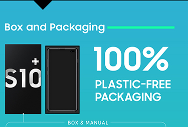Galaxy S10系列，三星电子的首款无塑料环保包装。